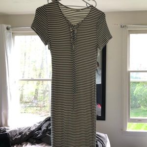 long striped dress